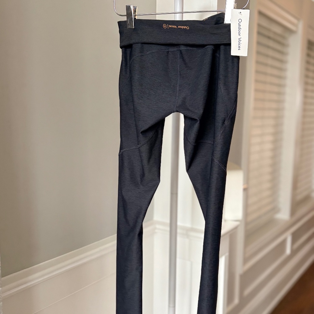 Outdoor Voices TechSweat Core 7/8 Leggings NWT XS Charcoal Yoga